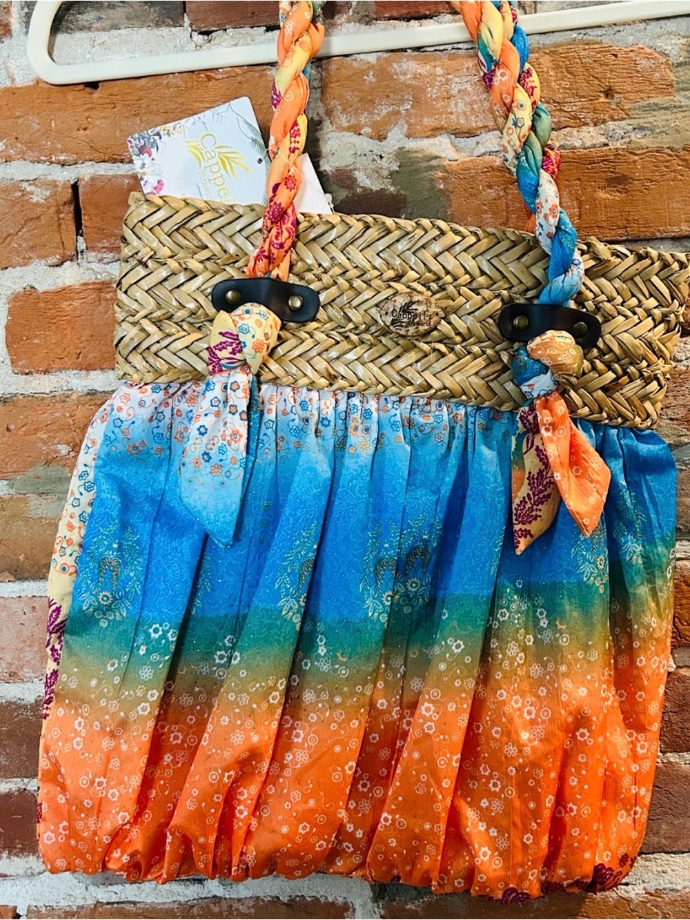 Boho NWT Cappelli Straworld Straw Tote Bag